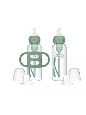 Dr. Browns Anti-Colic Options+ Transition Bottle To Sippy Starter Set BPA-Free 8